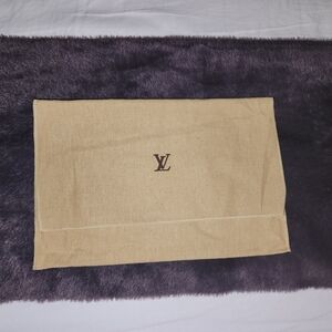 Authentic Louis Vuitton Tan Dust Bag with Logo Pre-loved Excellent Condition